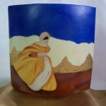 TOUAREG sur Vase en porcelaine. 200 x 200